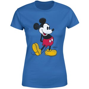 Disney Mickey Mouse Classic Kick Women's T-Shirt - Blue
