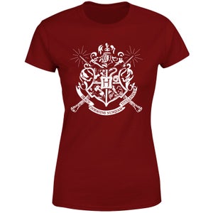 Camiseta para mujer House Crest de Hogwarts de Harry Potter - Burdeos