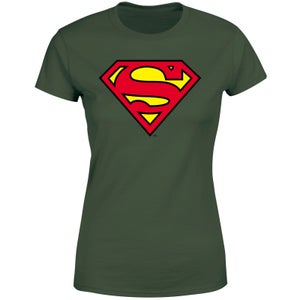 Camiseta Superman Shield para mujer - Verde