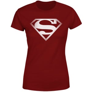 Superman Spot Logo Women's T-Shirt - Burgundy