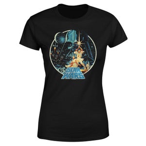 Star Wars Classic Vintage Victory Women's T-Shirt - Black