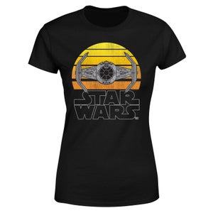 Star Wars Classic Sunset Tie Women's T-Shirt - Black