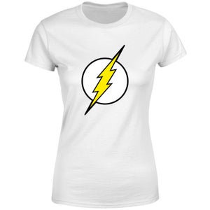 Justice League Flash Logo Women's T-Shirt - White