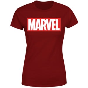 Marvel Logo Women's T-Shirt - Burgundy
