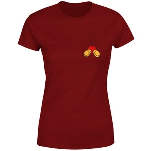 Disney Mickey Mouse Backside Women's T-Shirt - Burgundy