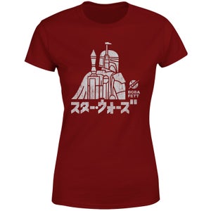 Camiseta para mujer Kana Boba Fett de Star Wars - Burdeos
