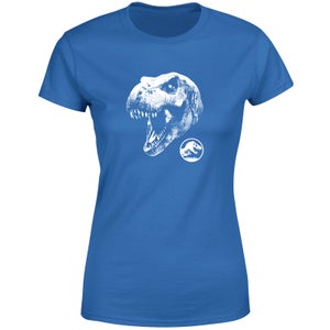 Camiseta T Rex de Jurassic Park para mujer - Azul
