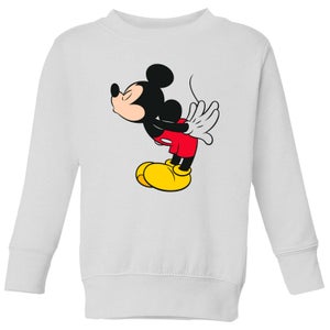 Disney Mickey Mouse Mickey Split Kiss Kids' Sweatshirt - White