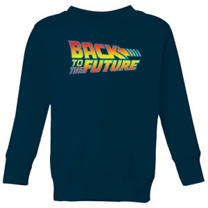 Back To The Future Classic Logo Kids' Sweatshirt - Navy