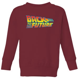 Back To The Future Classic Logo Kids' Sweatshirt - Burgundy