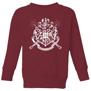 Harry Potter Hogwarts House Crest Kids' Sweatshirt - Burgundy