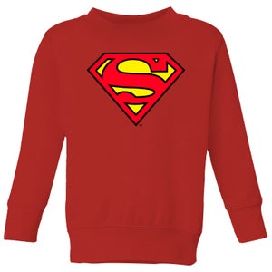 Official Superman Shield Kids' Sweatshirt - Red