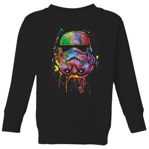 Star Wars Paint Splat Stormtrooper Kids' Sweatshirt - Black