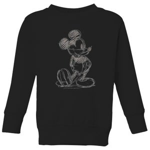 Sudadera para niños Disney Mickey Mouse Sketch - Negro
