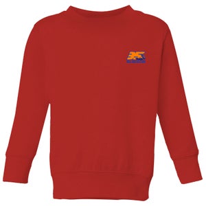 Back To The Future 35 Hill Valley Front Kids' Sweatshirt - Red