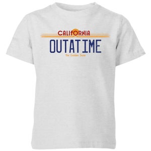Back To The Future Outatime Plate Kids' T-Shirt - Grey