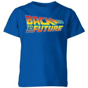 Back To The Future Classic Logo Kids' T-Shirt - Blue