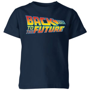 Back To The Future Classic Logo Kids' T-Shirt - Navy