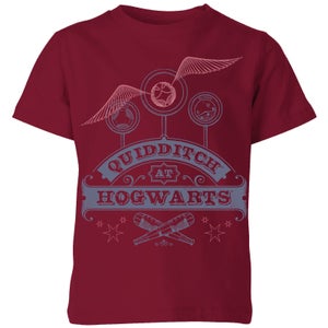 Harry Potter Quidditch At Hogwarts Kids' T-Shirt - Burgundy