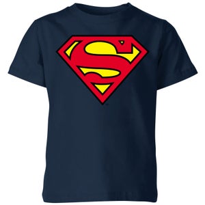 Official Superman Shield Kids' T-Shirt - Navy