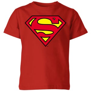 Official Superman Shield Kids' T-Shirt - Red