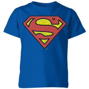 Camiseta oficial para niño Superman Crackle Logo - Azul