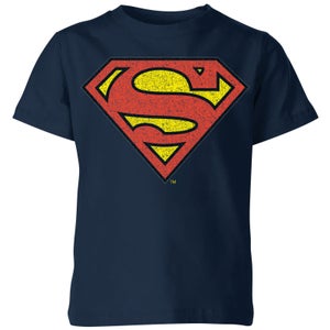 Camiseta para niño oficial de Superman Crackle Logo - Azul marino