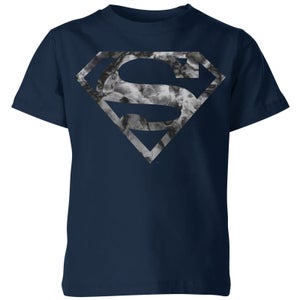 Camiseta para niño Marble Superman Logo - Azul marino