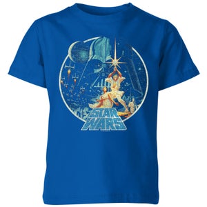Star Wars Classic Vintage Victory Kids' T-Shirt - Blue