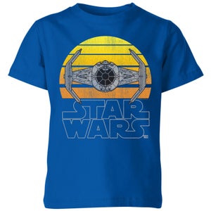 Star Wars Classic Sunset Tie Kids' T-Shirt - Blue