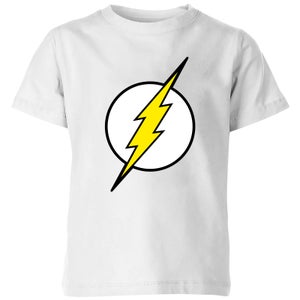 Justice League Flash Logo Kids' T-Shirt - White