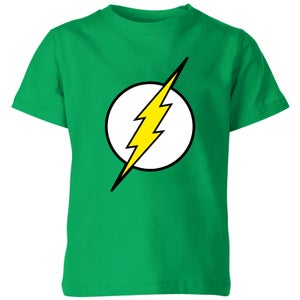 Camiseta para niño de Justice League Flash Logo - Verde kelly