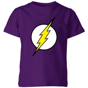 Justice League Flash Logo Kids' T-Shirt - Purple