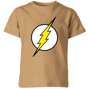 Justice League Flash Logo Kids' T-Shirt - Tan
