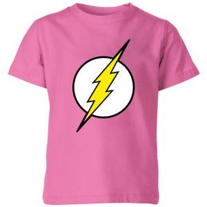 Justice League Flash Logo Kids' T-Shirt - Pink