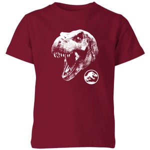 Jurassic Park T Rex Kids' T-Shirt - Burgundy