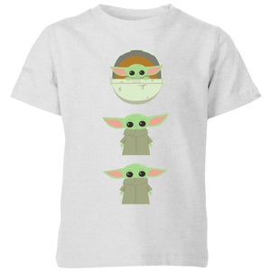 Camiseta The Mandalorian The Child Poses para niño - Gris