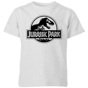 Jurassic Park Logo Kids' T-Shirt - Grey
