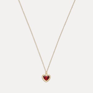 Coach Heart Pendant Necklace