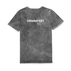 Grimmfest 2022 Logo Unisex T-Shirt - Black Acid Wash