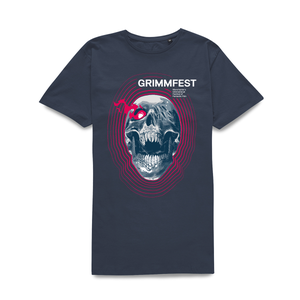 Grimmfest 2022 Skull Unisex T-Shirt - Navy