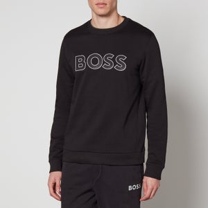BOSS Green Salbo Logo-Appliquéd Cotton-Jersey Sweatshirt