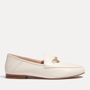 Coach Women's Hanna Gold-Tone Chain Leather Loafers