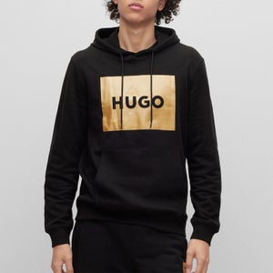 HUGO Duratschi_G Metallic Logo Cotton Hoodie
