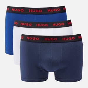 HUGO Bodywear Three-Pack Stretch-Cotton Jersey Boxer Trunks