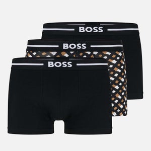 BOSS Bodywear Three-Pack Stretch-Cotton Boxer Briefs