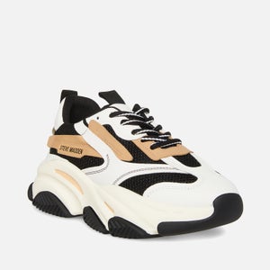 Steve Madden Possession Chunky Faux Leather-Blend Trainers