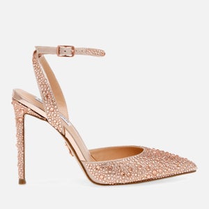Steve Madden Rhinestone-Embellished and Satin Heeled Sandals