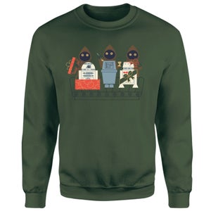 Star Wars A Jawas Gift Christmas Jumper - Green