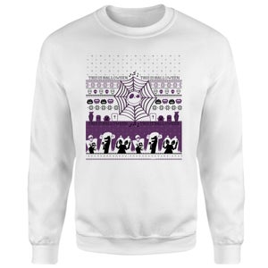 Disney This Is Halloween Christmas Jumper - White